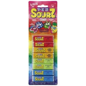 Lot of 24 Sealed  8-Packs of Pez Sourz Candy Refill, 2.32 Ounce